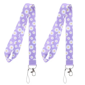 2 Pcs ID Card Cover Key Rope Heavy Duty Lanyard Phone Chain Strap - Afbeelding 1 van 12