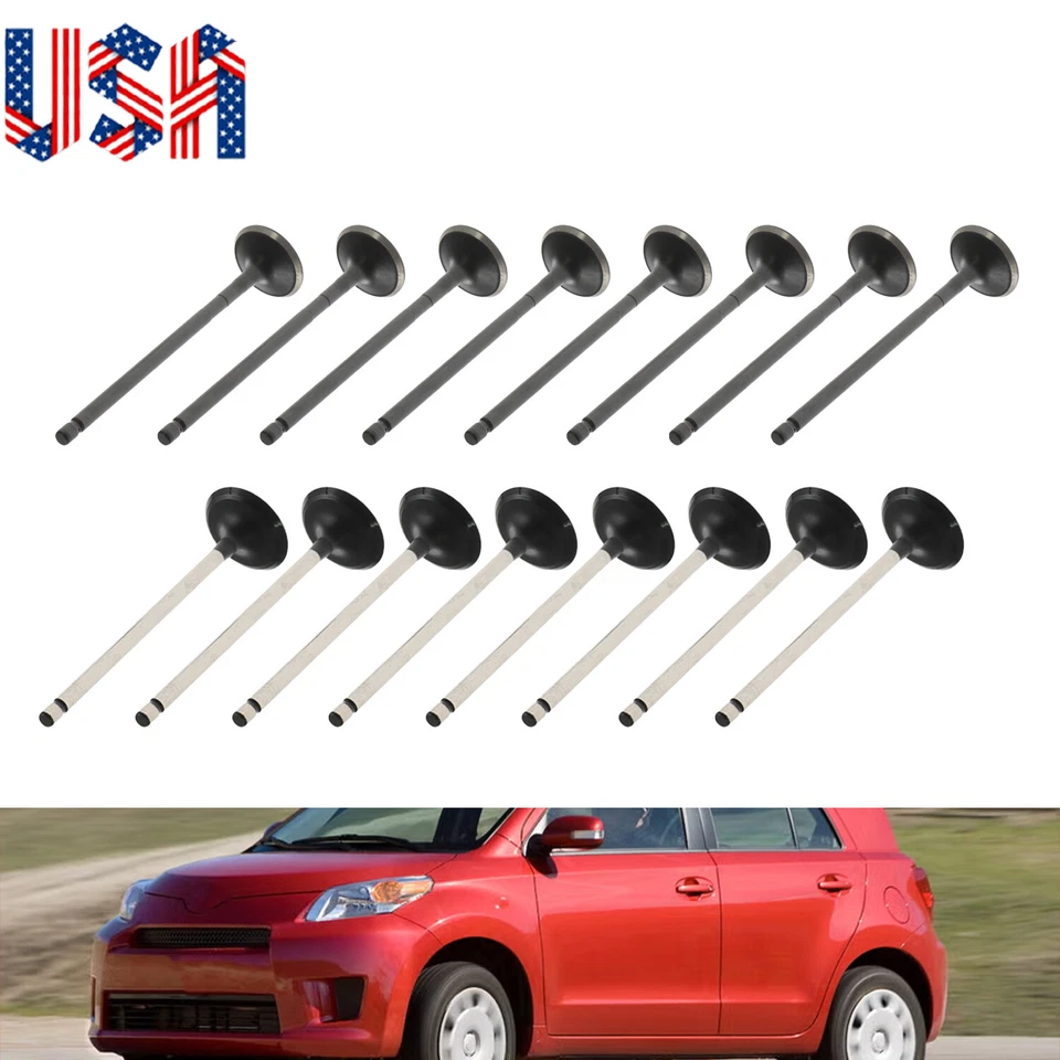 Kit de válvula de admisión de escape del motor para 2008-21 Scion Toyota L4 1,8 L DOHC 16 V 16 piezas Foto 1 de 4