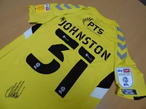NORTHAMPTON TOWN FC | 31 | ETHAN JOHNSTON | MAGLIA FIRMATA MATCH ISSUE 2020-2021 S - Foto 1 di 8
