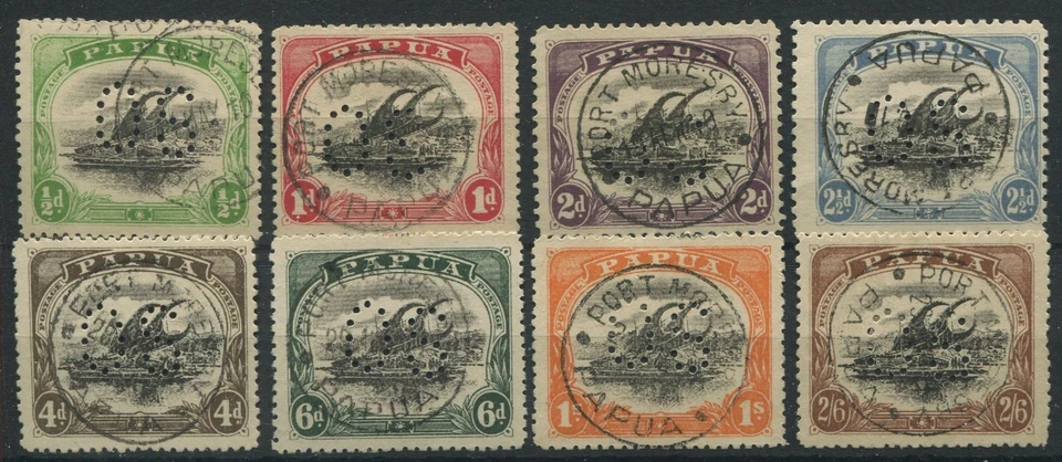 PAPUA OFFICIAL 1910-11 O29/O36 FINE USED - Image 1 of 1