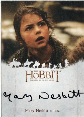 The Hobbit The Battle of the Five Armies Autograph Auto MN Mary Nesbitt as Tilda - Image 1 of 3
