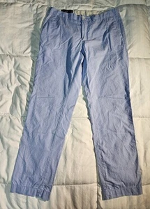Ralph Lauren Polo Men's 30 X 30 Blue Gingham Slim Fit Golf Pants - Picture 1 of 6