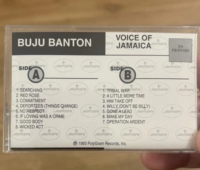 RARE Advance Cassette Tape Promo BUJU BANTON Voice Of Jamaica REGGAE Dancehall* - Image 1 of 4