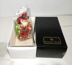 CHRISTOPHER RADKO COWBOY SANTA ORNAMENT NIB 5 1/2' - Picture 1 of 7