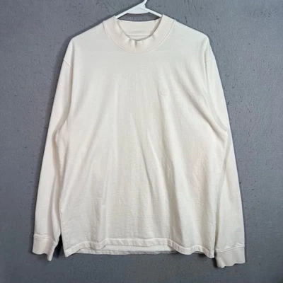 Camiseta de manga larga Saturdays New York City para hombre talla mediana 100 % algodón blanca Foto 1 de 4