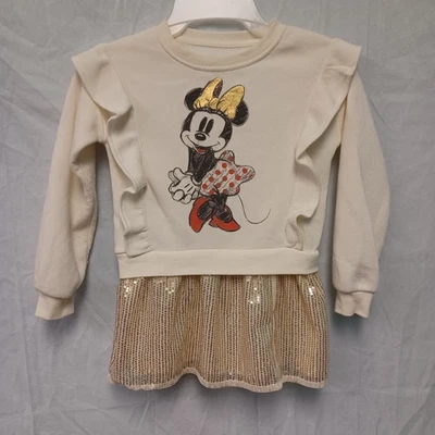 Vestido Disney Niñas Minnie Mouse Talla 5 Manga Larga  Foto 1 de 4