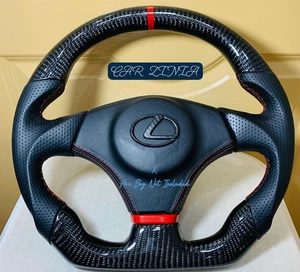 LEXUS REAL CARBON FIBER STEERING WHEEL FOR LEXUS SC300,400 IS300 IS200 - Picture 1 of 9