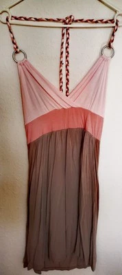 BEACHTIME Sommerkleid Damen Gr. DE 38 Beige -rosa- Hellrosa Gebraucht - Bild 1 von 4