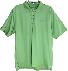 UA Under Armour Heat Gear Mens Large Green Golf Polo Short Sleeve Shirt VGUC - Picture 1 of 7