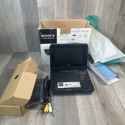 Sony Portable  7" DVD Player  DVP-FX750 Black Open Box Untested - Image 1 of 4