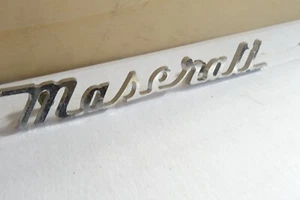 badge scritta Maserati 140 mm Bora Merak vintage old car - Picture 1 of 8
