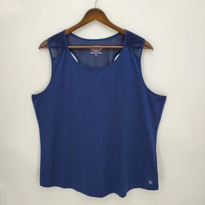 Nueva camiseta sin mangas deportiva de malla Vineyard Vines para mujer azul marino talla XL - Imagen 1 de 4
