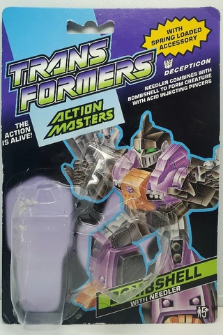 G1 TRANSFORMERS ACTION MASTERS Insecticons BOMBSHELL blister card (no figure) Cover