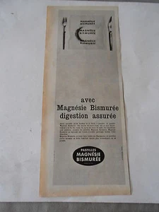 PUBLICITE 1964 Pastilles Magnésie Bismurée digestion assurée - Picture 1 of 1