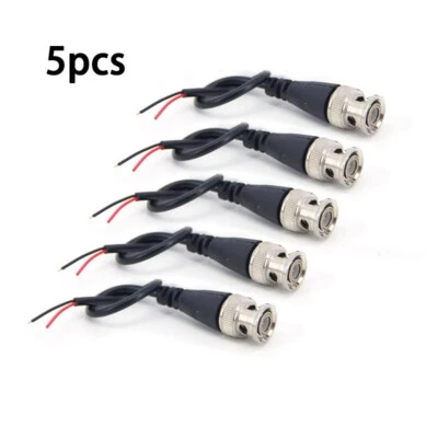 5pcs BNC Male 2pin FOR Q9 Power Pigtail Cable BNC Wire Connector - Image 1 of 4