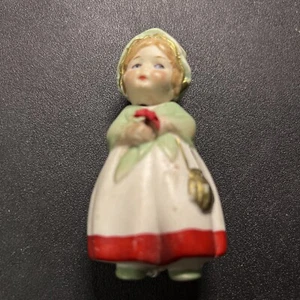 Antique Germany BISQUE Woman NODDER Figurine - Picture 1 of 4