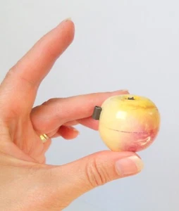 RARE OLD CELLULOID APPLE TAPE MEASURE NOVELTY - Picture 1 of 6