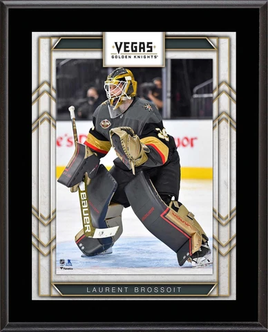 Laurent Brossoit Las Vegas Golden Knights 10.5" x 13" Sublimated Player Plaque Cover