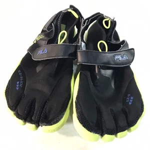 Zapatos de agua Fila Skeletoe negros/grn gancho y bucle para mujer talla 8 - Imagen 1 de 7