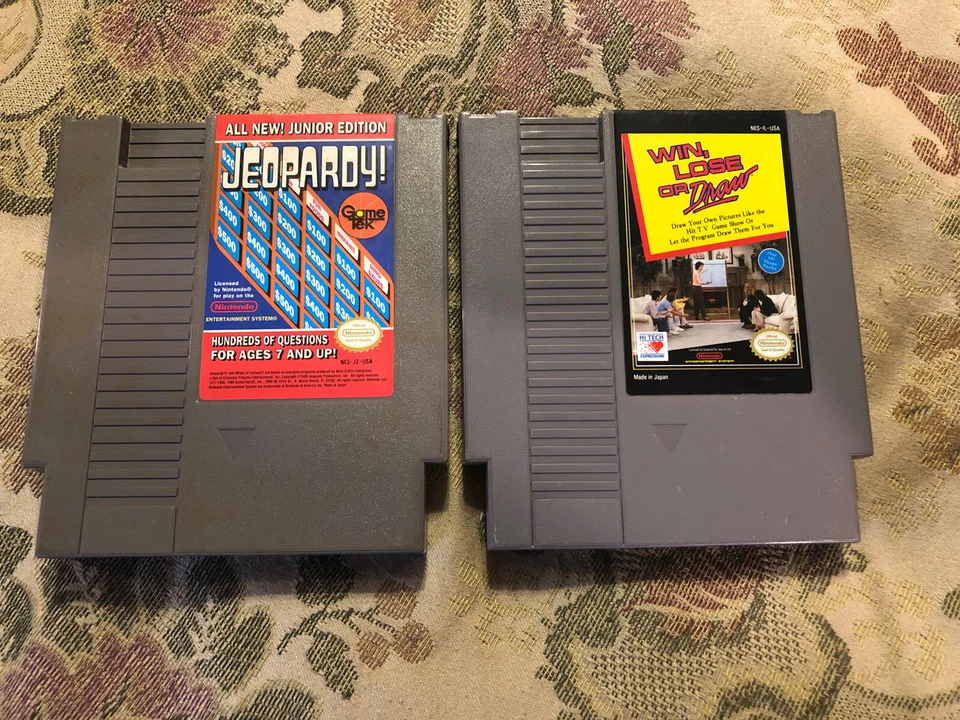 Jeopardy Junior Edition & Win Loss Or Draw  (Nintendo Entertainment System NES) - Image 1 of 1