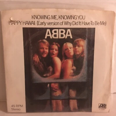 ABBA      /45 single,  KNOWING ME, KNOWING YOU  /  HAPPY HAWII - Image 1 of 2