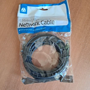 5 Metre LAN - Internet Network Cable, RJ45 to RJ45 High Speed Ethernet Cable - Afbeelding 1 van 2
