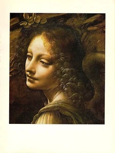 1974 Vintage LEONARDO DA VINCI Detail "MADONNA OF THE ROCKS"#4 Color Lithograph - Picture 1 of 2
