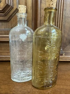 Vintage Pharma , J. Clapham Botanical Chemist, Wade Ln & Kelsalls Leeds England - Picture 1 of 7