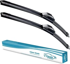 22"+22" All-Season J-Hook Wiper Blades, Natural Rubber (Set of 2) - Picture 1 of 5