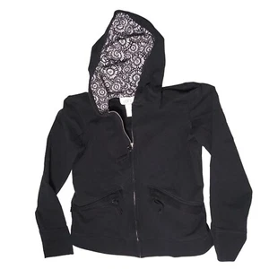 Ann Taylor Loft Black Zippered Hoodie Women's Size S - Picture 1 of 7