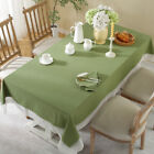 Cotton Rectangle Tablecloth Cover Lace Eedge Dining Table Cover Cloth Home Decor