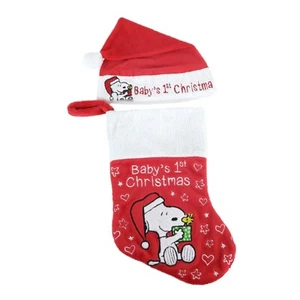 Nuevo conjunto de medias y sombrero de Navidad para bebé Peanuts Snoopy - Imagen 1 de 5
