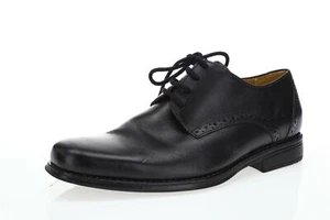 Mens SANDRO MOSCOLONI 160281 Black Leather Oxfords sz. 7.5 M - Picture 1 of 7