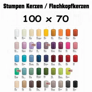 12x Kerzen 10x7cm 100x70mm Stumpen Kerze von  Kerzen Wiedemann / Topseller - Picture 1 of 35