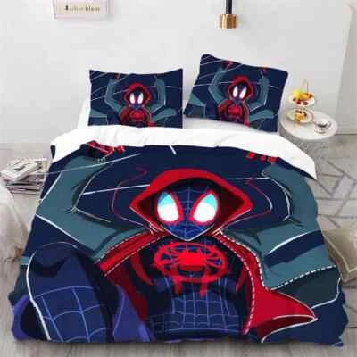 Funda nórdica Cool SpiderMan Juego de cama Miles Morales 3D Funda nórdica Funda de almohada Foto 1 de 4