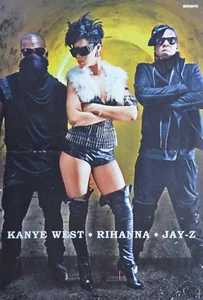 RIHANNA & KANYE WEST & JAY-Z - A3 Poster (42 x 28 cm) - Clippings Sammlung NEU - Picture 1 of 1
