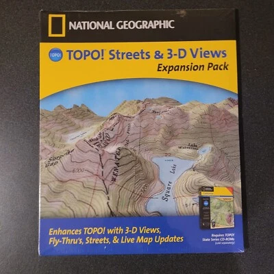 NATIONAL GEOGRAPHIC TOPO STREETS & 3-D VIEWS EXPANSION PACK - GPS USA MAPS  - Image 1 of 3