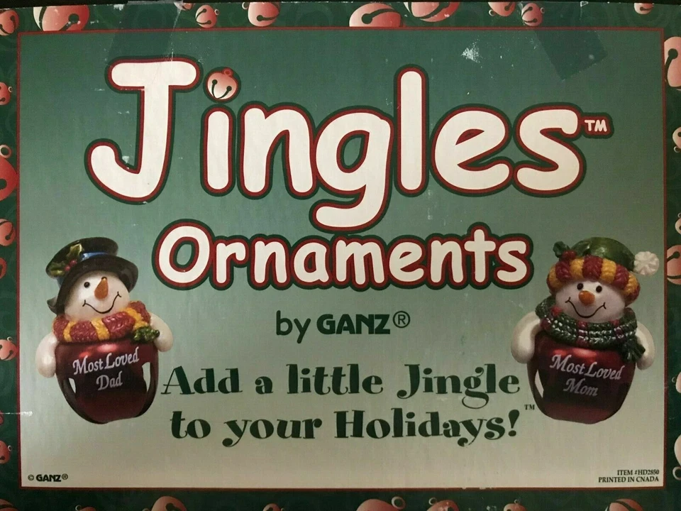 Hallmark Jingle Bell Snowman Personalized Ornament Names Beginning with H,I - Image 1 of 1