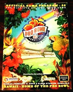 2000 PRO BOWL PROGRAM 50TH ANNIVERSARY! - MANNING, LEWIS, DEION, FAULK - MINT - Picture 1 of 8