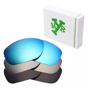 hdhut lenti di ricambio polarizzate per Oakley Pit Bull blu / argento / nero - Foto 1 di 11
