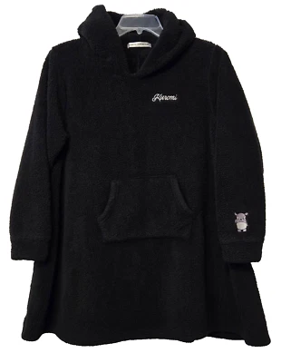 Sanrio Characters Kuromi Hello Kitty Black Fleece Hoodie Large? Embroidered - Image 1 of 4