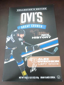 ALEX OVECHKIN #8 (OVI'S) COLLECTOR'S EDITION GREAT CRUNCH CEREAL BOX NETTO MIT 18OZ - Bild 1 von 10