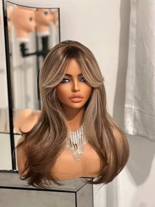High Heat Resistant Wigs With Bangs Cosplay Party Wigs End Of Line 9B - Picture 1 of 3