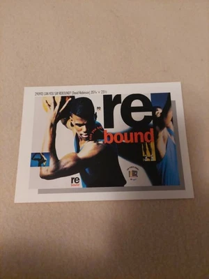 Tarjeta póster vintage de David Robinson Nike 5x7 pulgadas Can You Say rebote promoción años 90 Foto 1 de 4