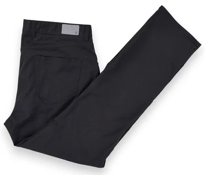 Pantalones de golf Peter Millar EB66 para hombre 36x32 negros rendimiento cinco bolsillos elásticos Foto 1 de 4