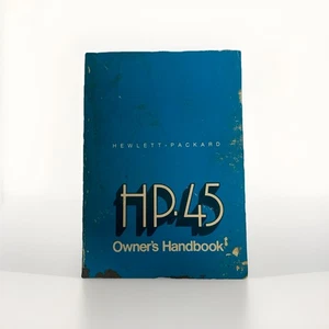 Hewlett Packard HP 45 Calculator Manual fair condition - Picture 1 of 3