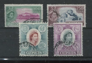 Cypruc QEII 1955 4 highest values to the £1 used - Picture 1 of 1