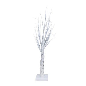 Beleuchteter Birkenbaum 24-LED-Bonsai-Baum USB-Batterie mit Beleuchtung. - Picture 1 of 11