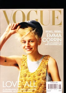 Vogue Magazine USA August 2022 Emma Corrin Bella Hadid Cara Delevingne LGBTQ Act - Picture 1 of 2