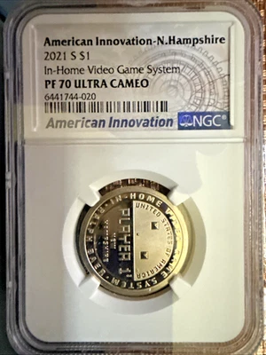 2021 S AMERICAN INNOVATION DOLLAR SET NGC PF69 & PF 70 ULTRA CAMEO - Image 1 of 4